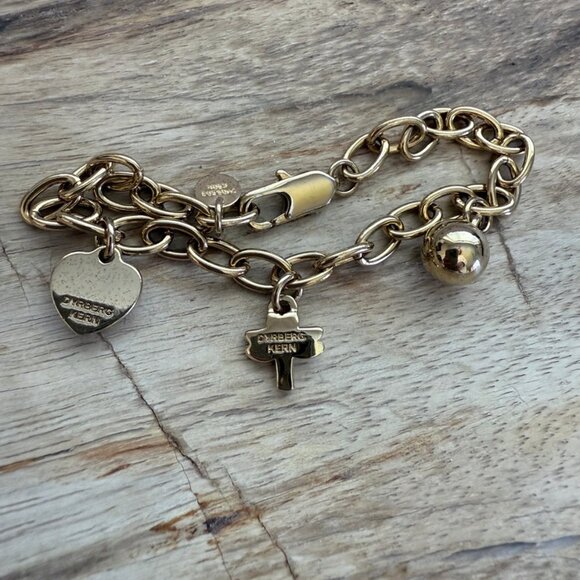 Dyrberg/Kern Senga bracelet with heart, dragonfly and ball charms - Picture 8 of 9